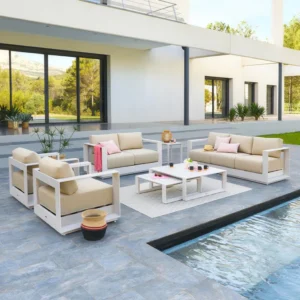 Salon de jardin 7 personnes ALLURE Avoine