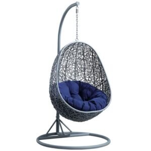 FAUTEUIL SUSPENDU EN ALUMINIUM RAFFINÉ